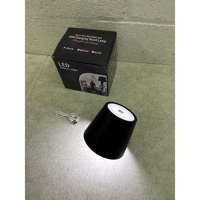 LED Wine Bottle Lamp 3-Color Wireless Bottle Table Touch Control - Black