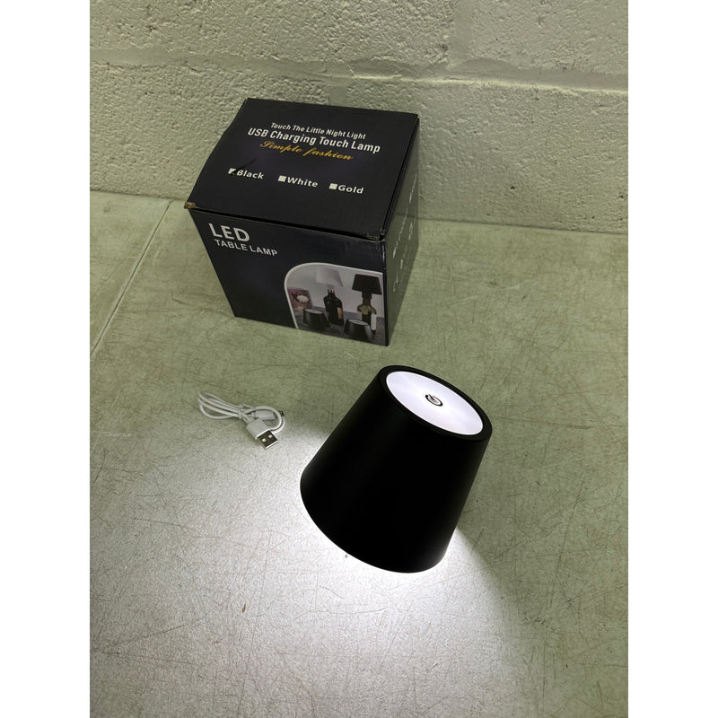 LED Wine Bottle Lamp 3-Color Wireless Bottle Table Touch Control - Black