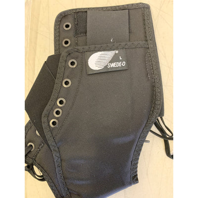 Swede-O Ankle Lok Support with Knit Tongue, Large Ankle Brace Black, Sprain