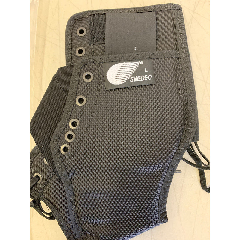 Swede-O Ankle Lok Support with Knit Tongue, Large Ankle Brace Black, Sprain