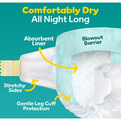 Pampers Baby Diapers Swaddlers, Size 1, 198 Count Ultra Absorbent Disposable