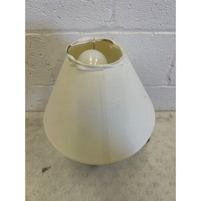 16" Soccer Ball Lamp Base with White Shade, Corded Electric. SEE DETAILS