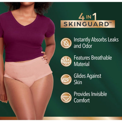 Depend Silhouette Adult Incontinence Bladder Leak Underwear 56 Count Medium Pink