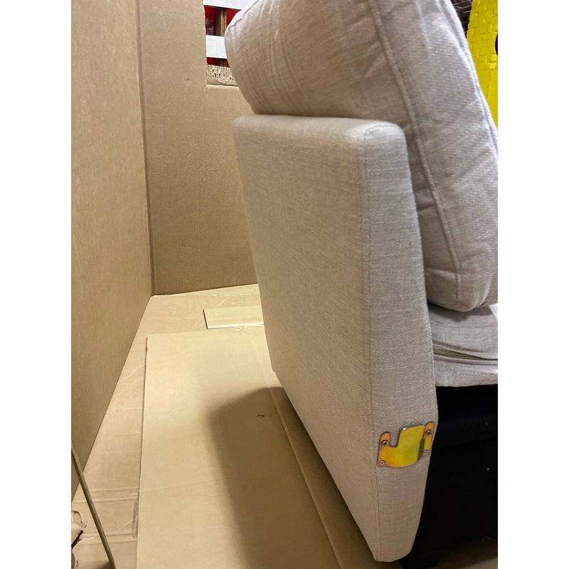 30 x 29 x 23" Single Seat Chair w Storage, Sectional Piece- Beige