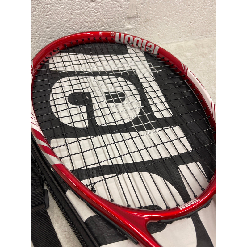 Teloon Adult Recreational Tennis Rackets 27 Inch X-Blade V6 Micro Carbon - Red