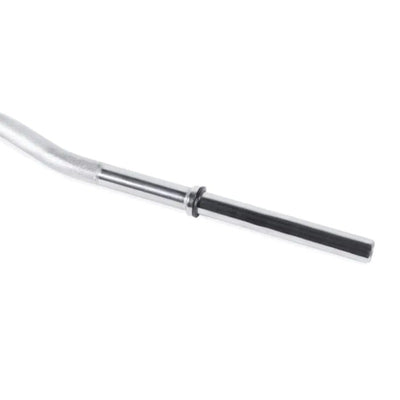 CAP Barbell 47" Regular E-Z Curl Bar For Weightlifting - 1" Thick with Clamps