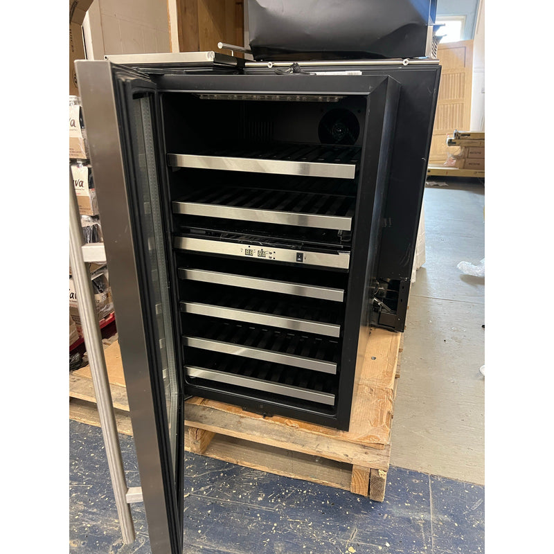 Danby Dual-Zone Wine Cooler Wine Fridgev38-Bottle, Black/Stainless Steel, Ding / Dent