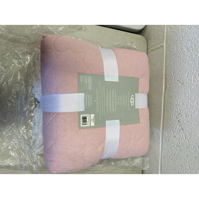 UGG Millie Plush Reversible Quilt Set, 1 Quilt & 1 Sham, Twin - Pink Shell