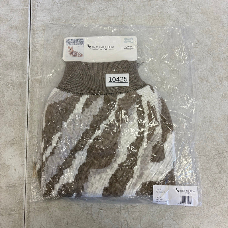 Koolaburra UGG Pet Owen Mildura Dog Sweater 17-18" Collar Abstract Stripes Large