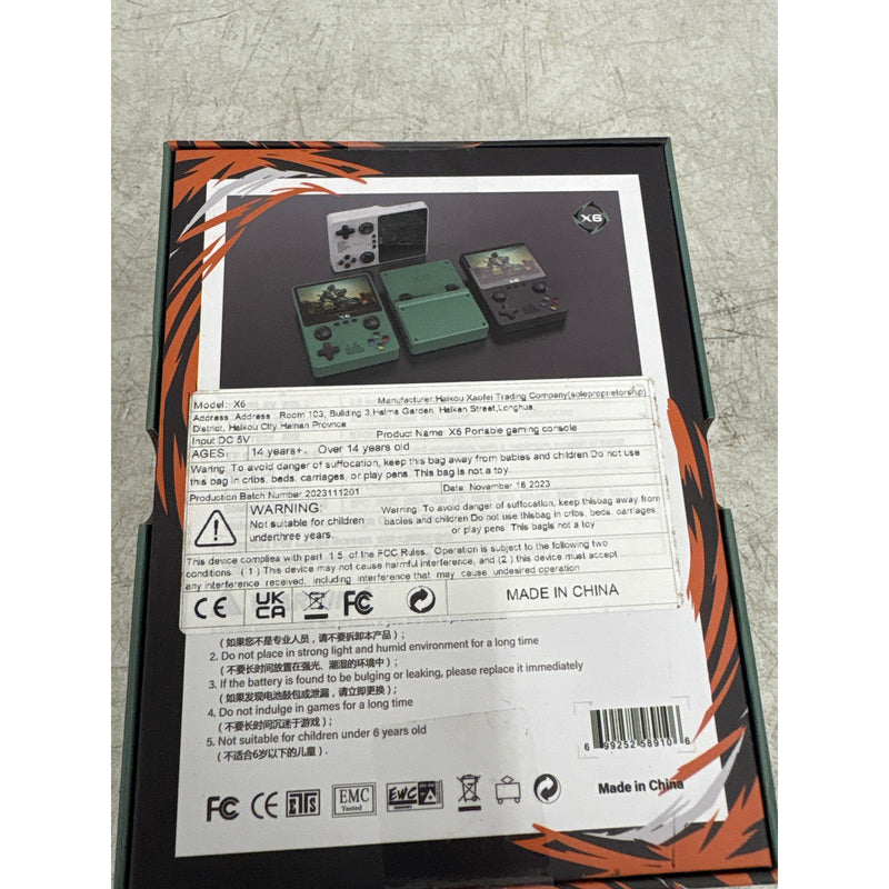 Handheld Game 3.5" IPS Screen Players Dual Joystick 1000+ Game Retro GBp - Black