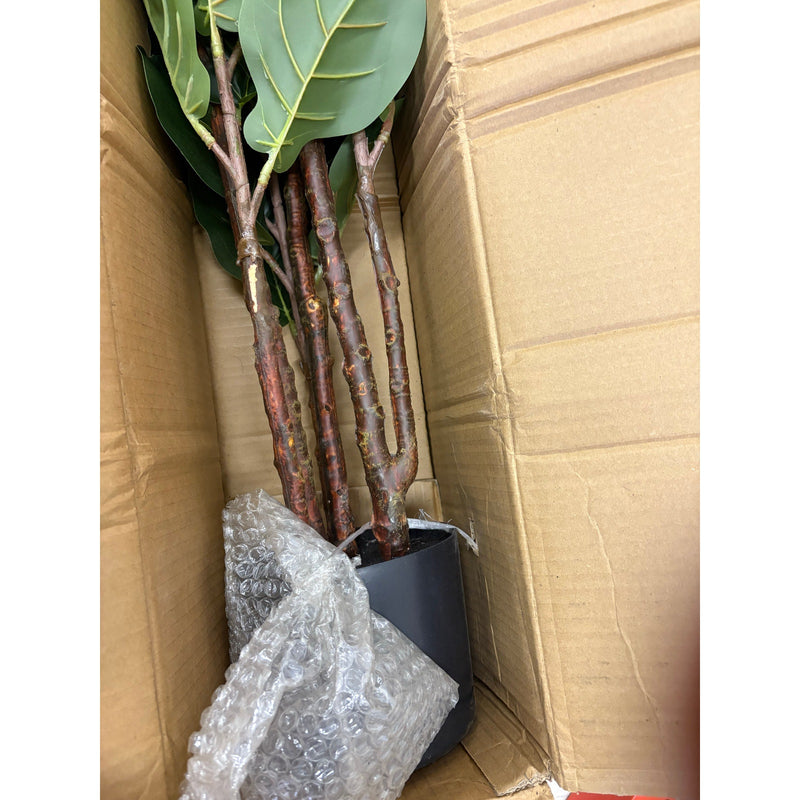 GARVEE Faux Fiddle Leaf Fig Tree, 4 Ft Artificial Ficus Lyrata Plant, 72 Leaves