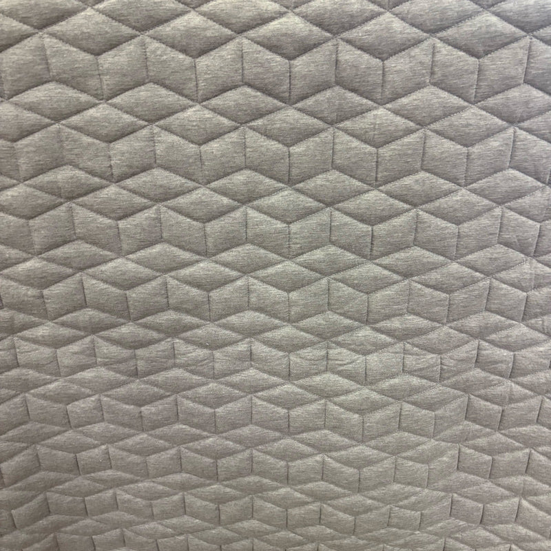 Queen Comforter, Reversible Plush Blanket w Diamond Stitching Design Gray, White