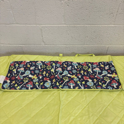 58"x70" Stadium Blanket, Folds Into Easy to Carry Bag w Shoulder Strap, Mushroom