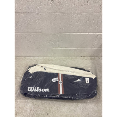 Wilson Roland Garros Super Tour 9 Racket Capacity Bag - Navy Blue / White