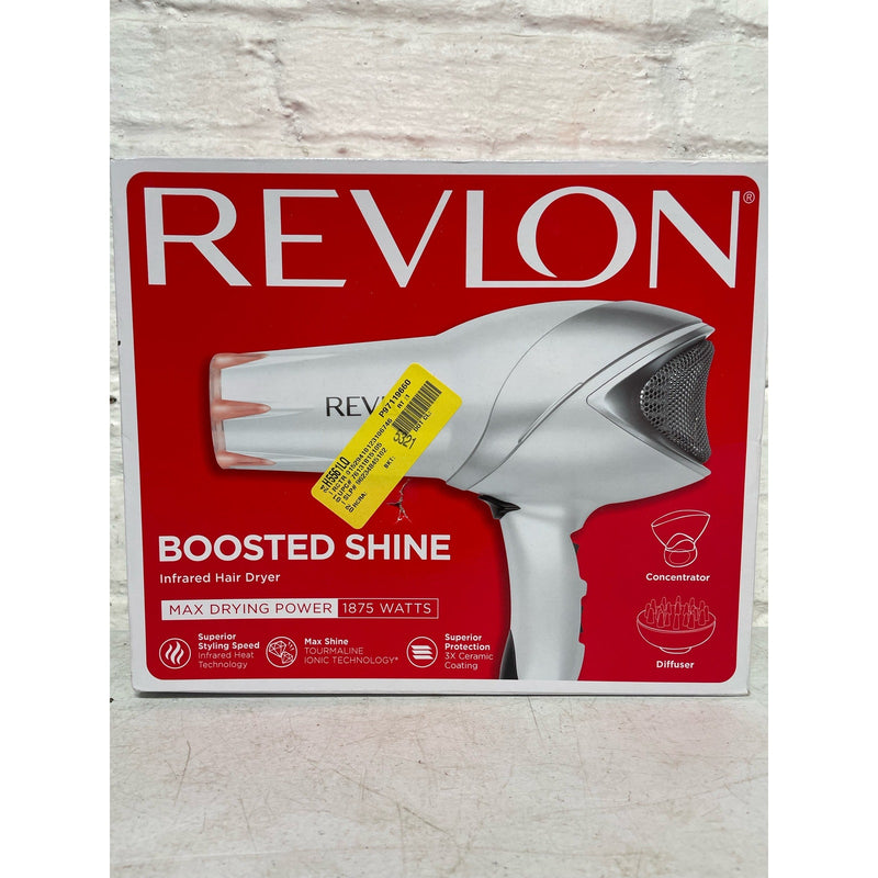 Revlon 1875W Damage Protection Infrared Hair Dryer with Hair Clips, 2 Speeds