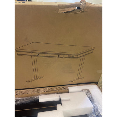 FLEXISPOT Standing Desk w Drawer 48"×24" Electric Stand Up w USB Port Brown UD1B