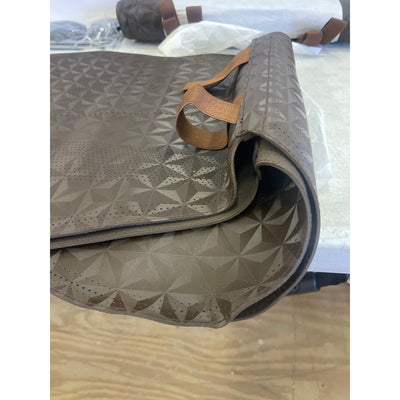 OUMANNI Seat Covers Universal Fit Breathable Suede 2 Front Seat/Headrest Brown