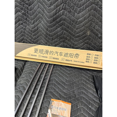 4-Piece Car Window Shade Side Sun Curtain Magentic, Privacy Front&Back, Black