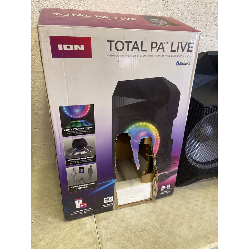 ION Audio Total PA Live, Speaker System, Premium Wide Sound High-Power Bluetooth