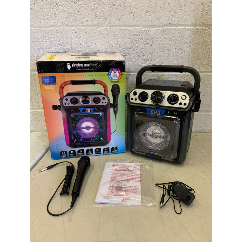 Singing Machine Groove Cube Hype Bluetooth, Stand Alone Karaoke Machine