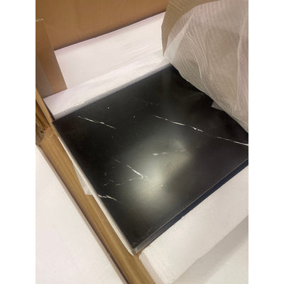 Tribesigns 39" Console Table, Narrow Faux Marble Entryway Hallway Table Gold