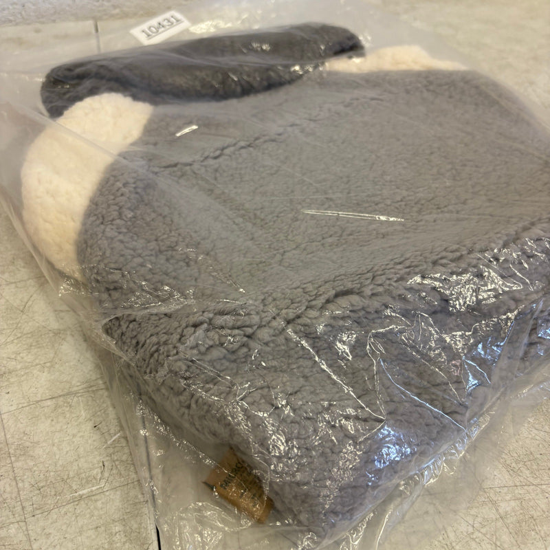 Koolaburra by UGG Pet Fuzzy Theo Hoodie Dog - 20-21" Collar, Gray / White - XL