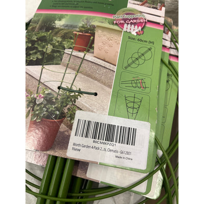 Pack-of-16 24" Trellis Tomato Cages, Worth Garden Plant Support, Climbing Plants