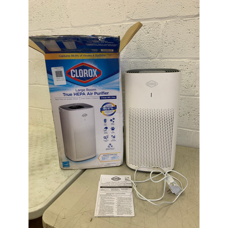 Clorox Large Room 1,500 sq ft True HEPA Air Purifier Energy Star Certified 11010