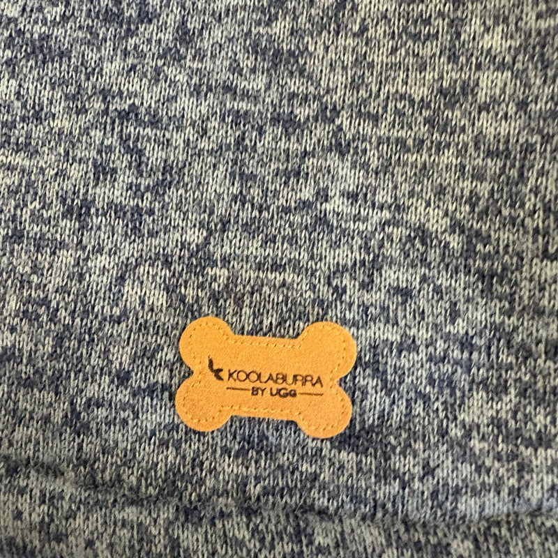 Koolaburra by UGG Pet Flannery Half Zip Dog Vest - 17-18" Collar, Blue - Large