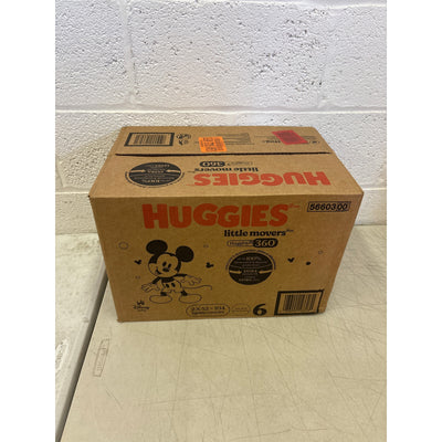 104-Count Huggies Size-6 Baby Diapers, Little Movers HuggFit 360° Waistband