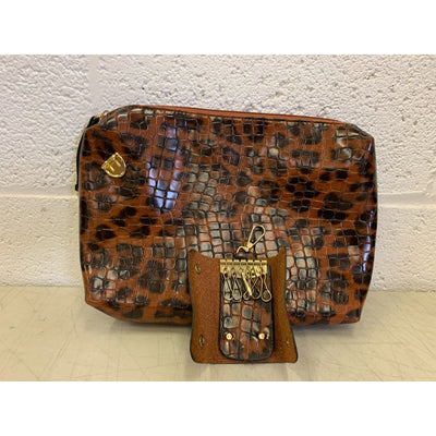 Jingpin Women's Handbag and Purse 6Pcs Set, Tote Bags, Leather, Leopard Print
