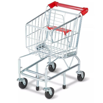 Melissa & Doug Toy Shopping Cart With Sturdy Metal Frame 20.2 x 15 x 14 inches