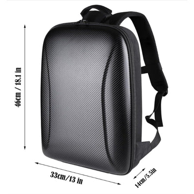 Hardshell Travel Backpack for Starlink Mini, Waterproof Carrying Case - Black