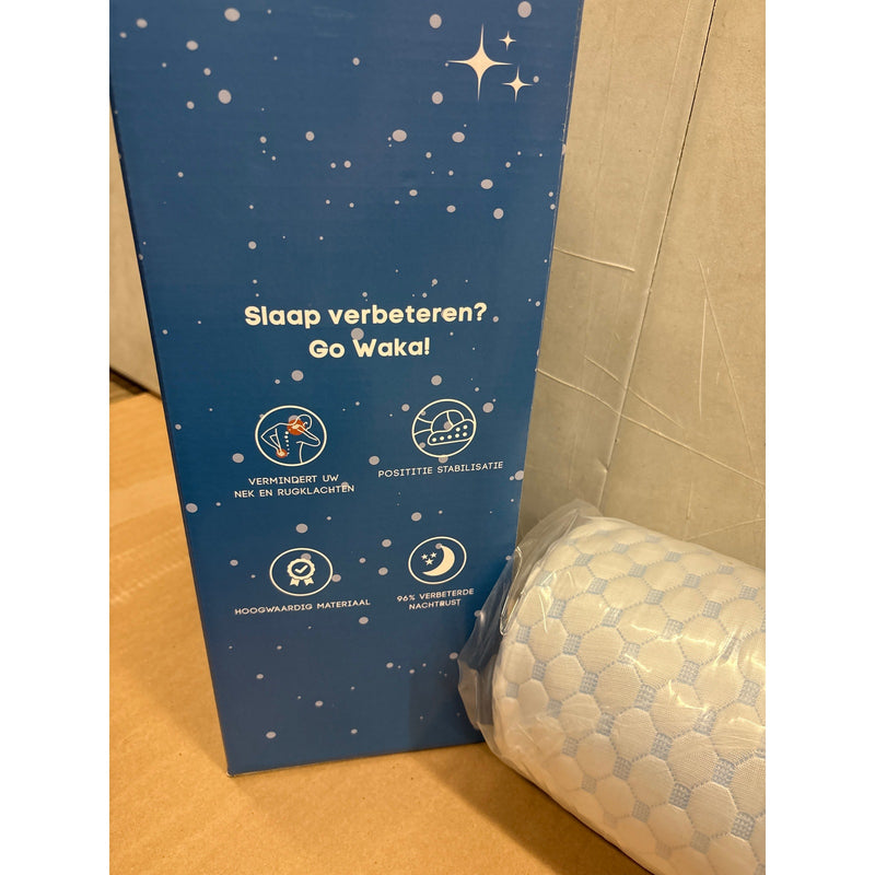 Waka Sleep Memory Foam Pillow, 26" x 16" Adjustable Softness, Polyester & Bamboo