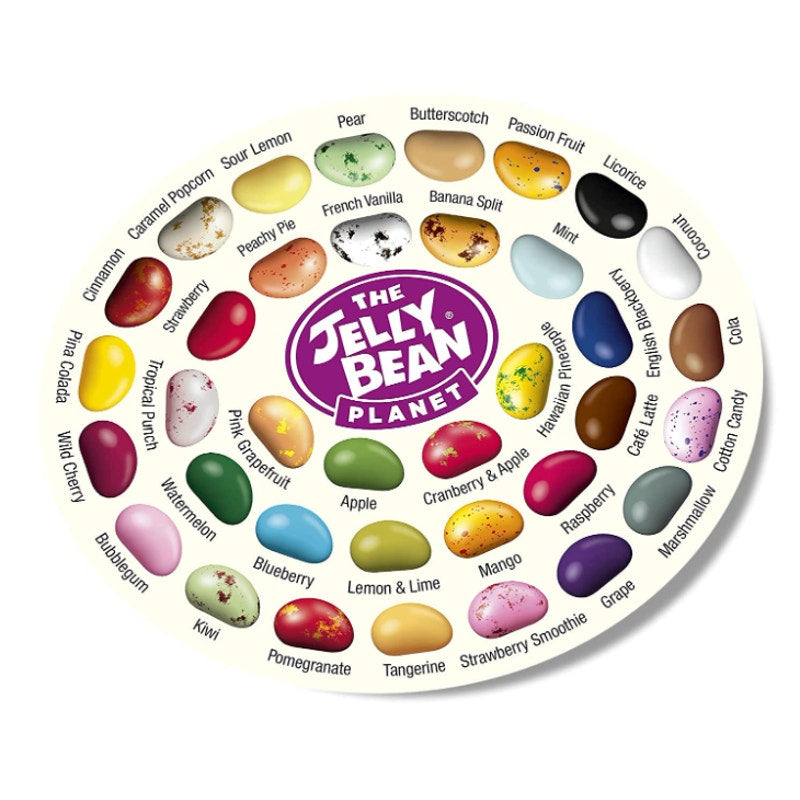 12 PACKS per Case The Jelly Bean Planet 36 Huge Flavors Box, Gourmet Jelly Beans