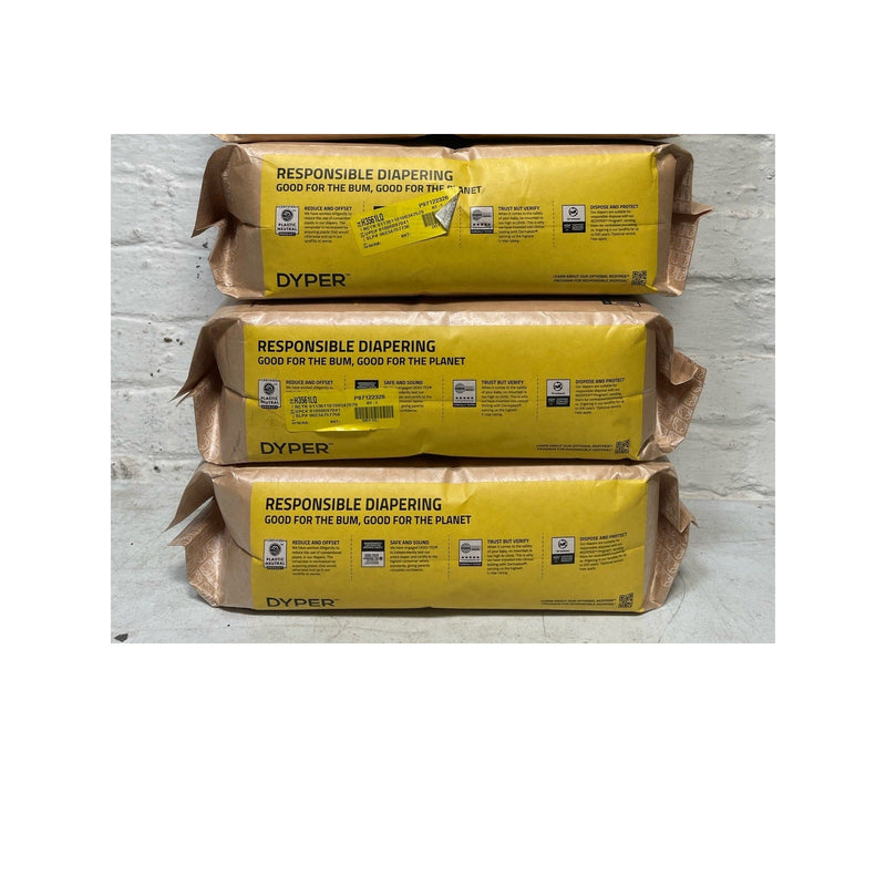 3-Packs DYPER Viscose from Bamboo Baby Diapers Size 1, Day/Overnight, 36/pack