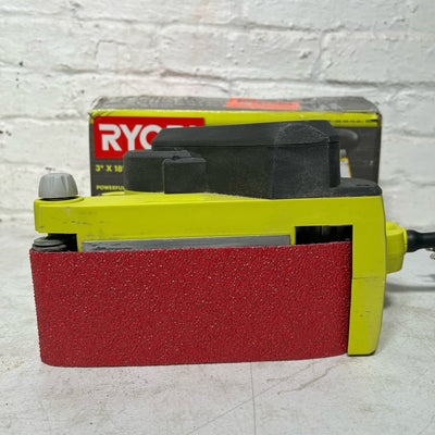 RYOBI 6 Amp Corded 3 in.W x 18 in.L Portable Belt Sander, 820 FRM, SEE DETAILS