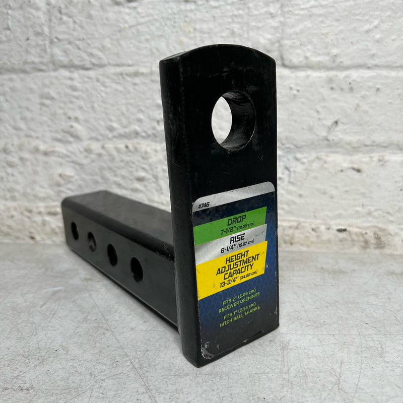 TowSmart Tow Shank Only, 7 1/2" Drop, 6 1/4" Rise, Fits 2" Receiver Openings