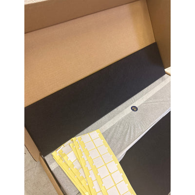 DECORITA Shiplap Felt Wall Panels 23-SqFt Interior Wall Decor, Black 24pcs