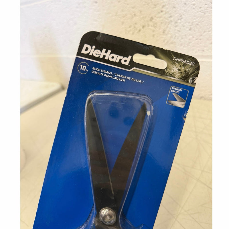 DieHard 10" Shop Shears: Heavy-Duty, Long-Lasting, Comfortable, Stainless Steel