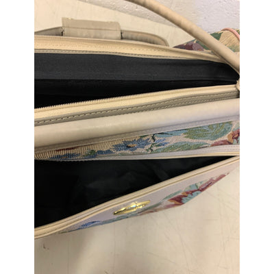 Concourse Tote Bag Floral Dual Handle with Front Zip Pocket 33 x 27 x 16 inches