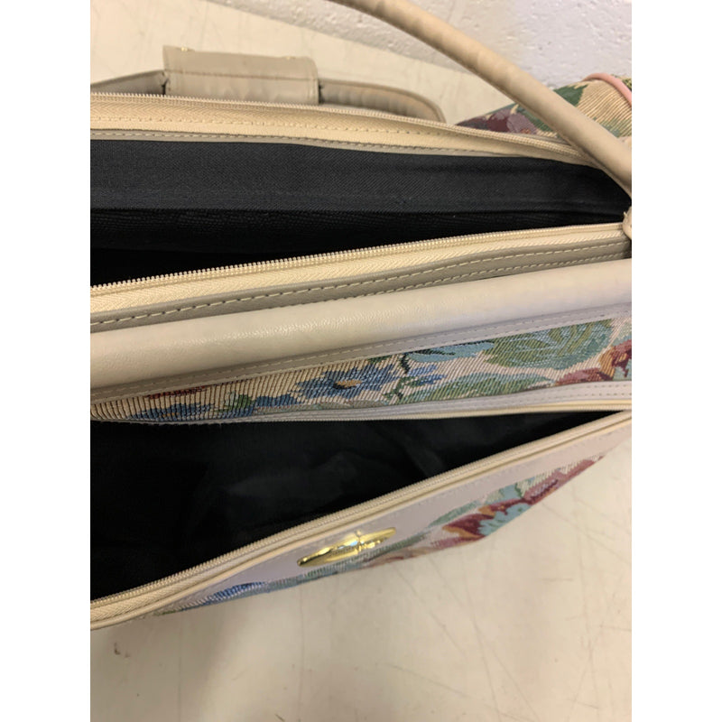 Concourse Tote Bag Floral Dual Handle with Front Zip Pocket 33 x 27 x 16 inches