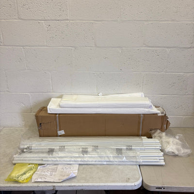 10' x 20' Outdoor White Waterproof Gazebo Canopy Tent w Removable Sidewalls