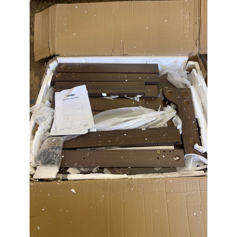 Tribesigns 79" Rectangular Brown Wood Computer Desk Home Office for Two-Person