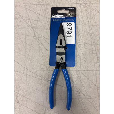 DieHard 8" PivotForce Long Nose Cutting Compound Action Plier Hand Tool DHP55110