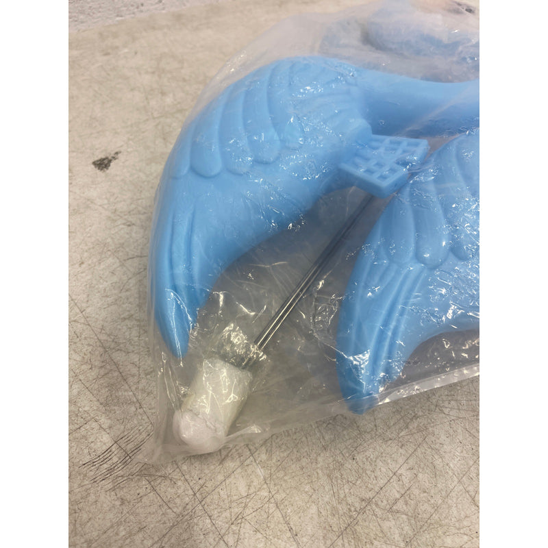 2-Pack Blue Flamingos Yard Decoration Plastic Flamingo Lawn Ornaments Metal Legs