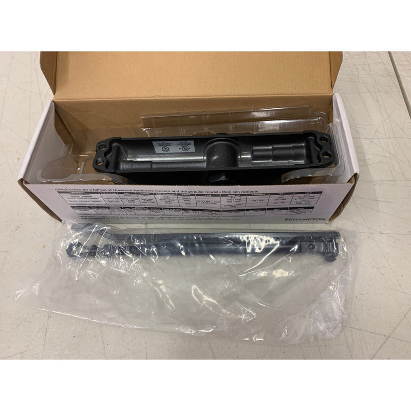 Universal Hardware Matte Black Heavy-Duty Commercial Door Closer