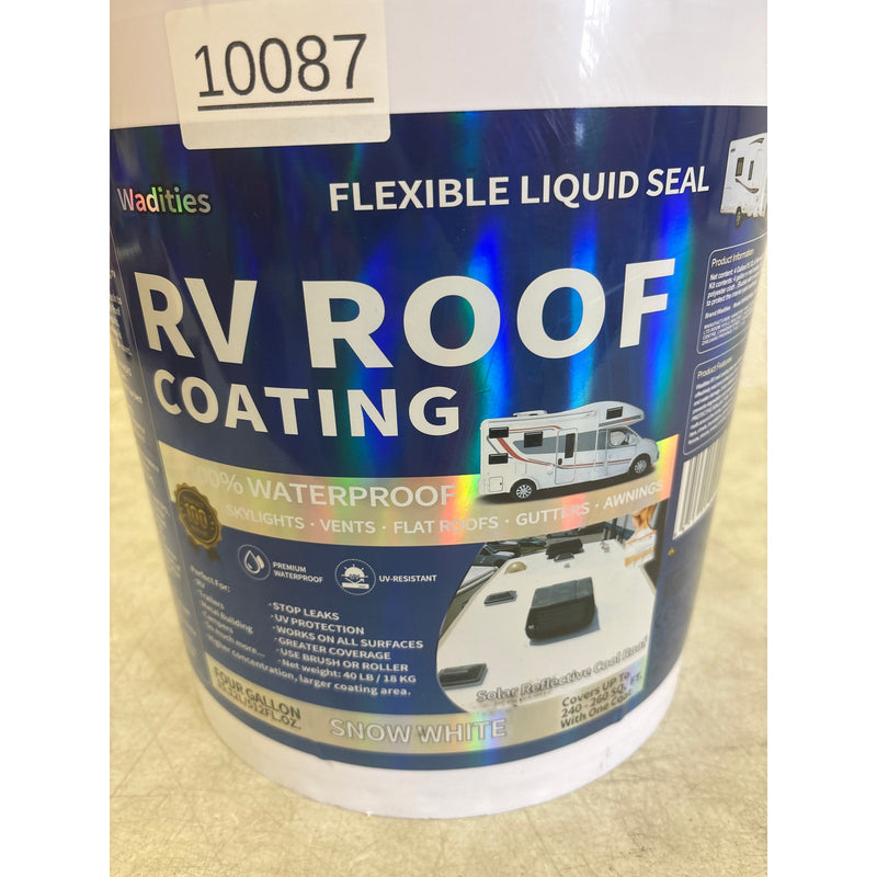 Wadities RV Roof Coating White, Waterproof Solar Reflective Sealant, Flexible RV