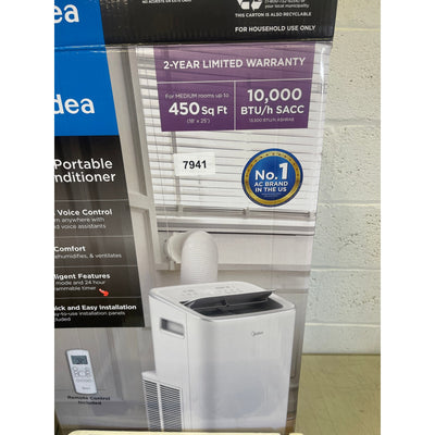 Midea Smart Air Conditioner 10,000 BTU DOE Portable with Wheels, Standup Unit