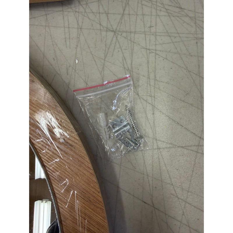 Sedas Living Units 16.5 " Round Mirror with 1.5" Wood Frame, Circular Mirror